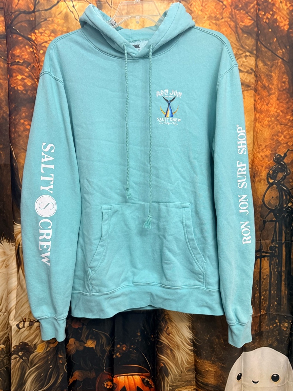 Salty Crew Ron Jon Surf Shop Light Teal Hoodie